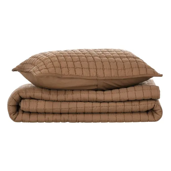 Nate Home by Nate Berkus Solid Cotton Textured Quilt Set {5}