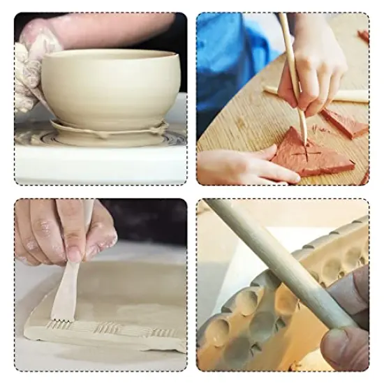 RUBFAC, 24pcs Polymer Clay Tools, Modeling, Sculpting Dotting Tools Set Pottery Tools with Air Dry Ball Stylus, Rock Painting Kit for Sculpture Pottery {2}