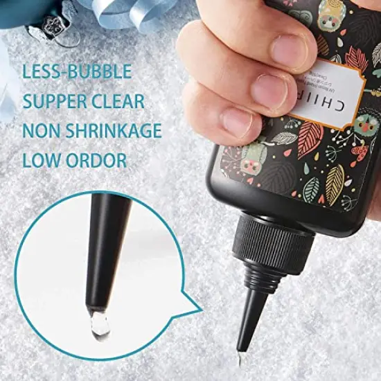 UV Resin Clear Hard Type 100g Transparent UV Curing Ultraviolet Cure Resin, Solar Cure Sunlight Activated Resin for DIY Resin Jewelry Making {4}