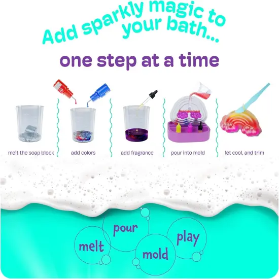 Unicorn Soap Making Kit - Girls Crafts DIY Project Age 6+ Year Old Kids Girl Gifts Science STEM Activity Teenage Christmas Gift Make Your Own Kits {4}