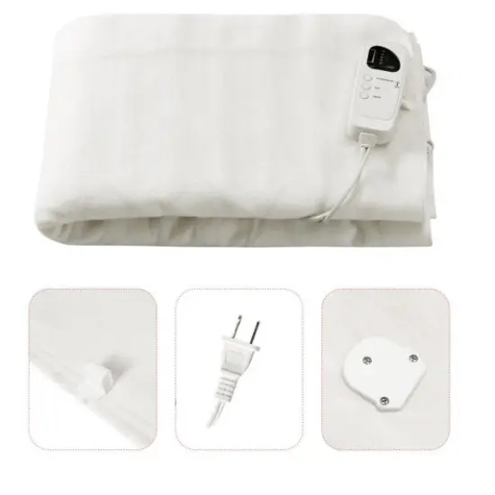 Electric Heated Blanket 5 Temperature Modes 8H Timer UL {1}