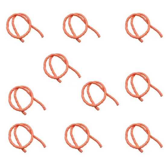 Kitcheniva 6mm Heishi Beads Clay Disc Flat Vinyl DIY Jewelry 10 Strands Coral {1}