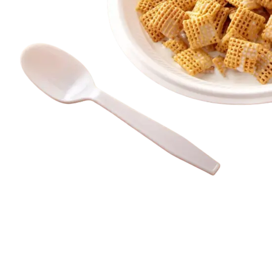 Kitcheniva Disposable White Plastic Spoons For Party {3}