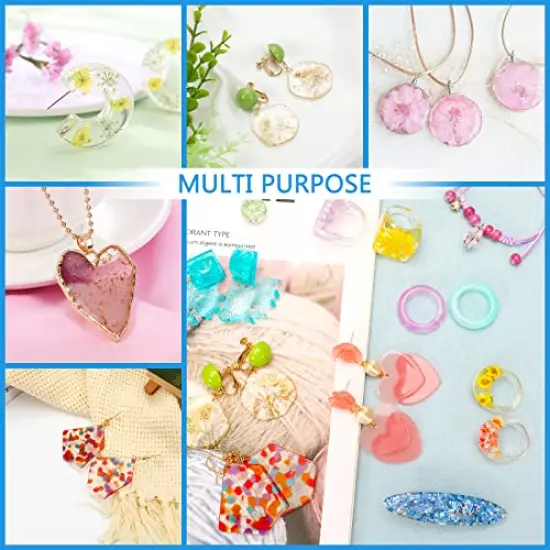 KISREL UV Resin 300g - Upgraded UV Resin Kit, Hard Type Crystal Clear Ultraviolet Curing UV Epoxy Resin for Craft Jewelry Making {3}