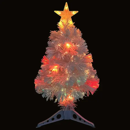 Artificial Christmas Tree with LED White Fiber Optic {7}