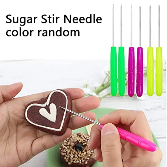 122 Pieces Tipless Piping Bags - 100pcs Disposable Piping Pastry Bag for Royal Icing/Cookies Decorating - 10 Pastry Bag Ties,10 Clips &2 Scriber Needle - Best Cookie Tools (12 Inch) {6}