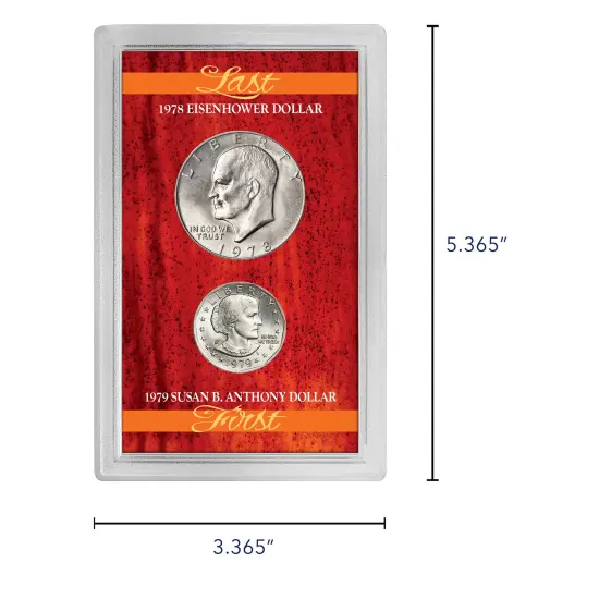 Last Eisenhower Dollar & First Susan B. Anthony Dollar {6}