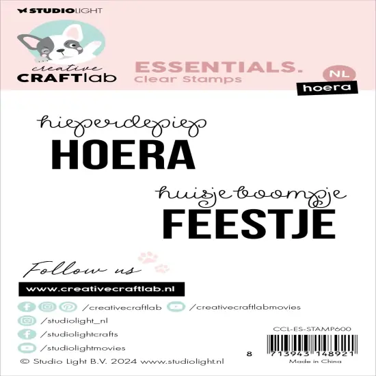 Studio Light Essentials Clear Stamp-Nr. 600, Hoera {3}