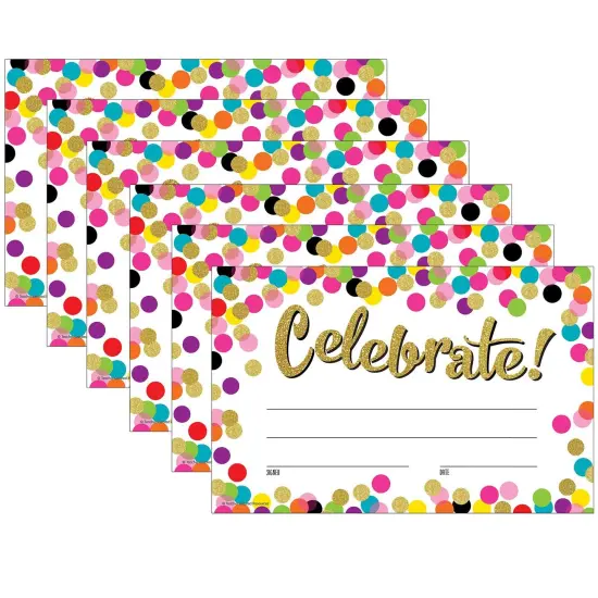 Confetti Celebrate! Awards, 25 Per Pack, 6 Packs {1}