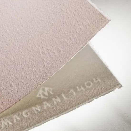 Magnani 1404 Toscana Rough 100% Cotton Watercolor Paper Pad, 20 Sheets, 140 lb, Acid-Free, UV Resistant, Deckled Edges, Vegan Sized Water Color Paper for Artists, Made in Italy {6}