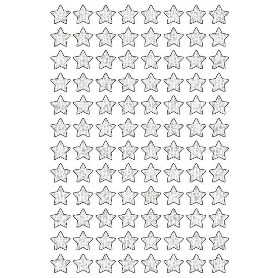 Silver Sparkle Stars superShapes Stickers-Sparkle, 400 Per Pack, 6 Packs {2}