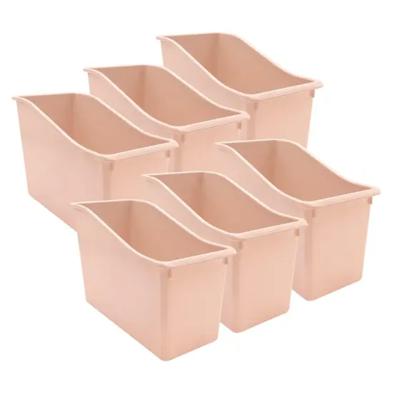 Blush Plastic Book Bin, Pack of 6 {1}