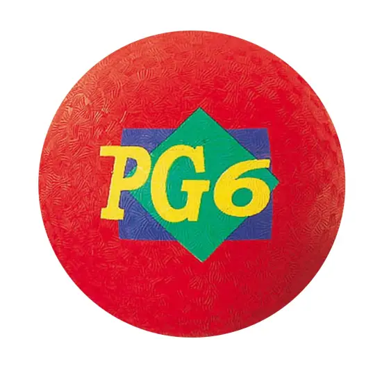 Playground Ball, 6-Inch, Red, Pack of 3 {2}