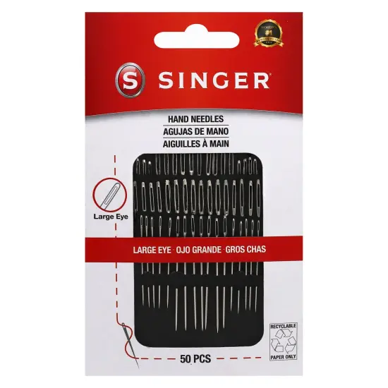 SINGER Large Eye Hand Needles-50/Pkg {1}