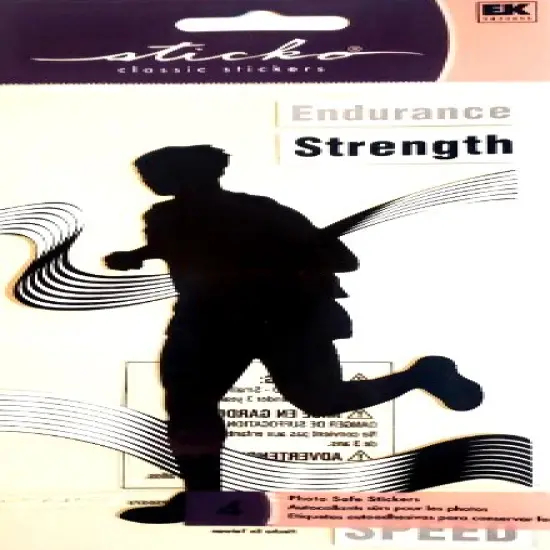 Sticko Silhouette Track Male Stickers {1}