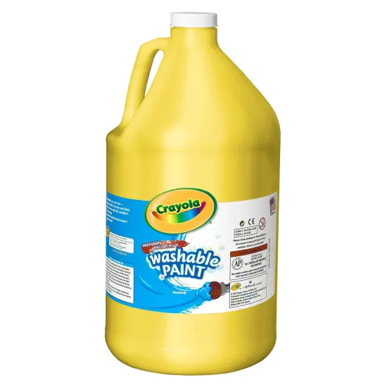 Washable Paint, Yellow, Gallon {1}
