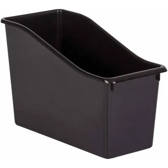 Black Plastic Book Bin, Pack of 6 {2}
