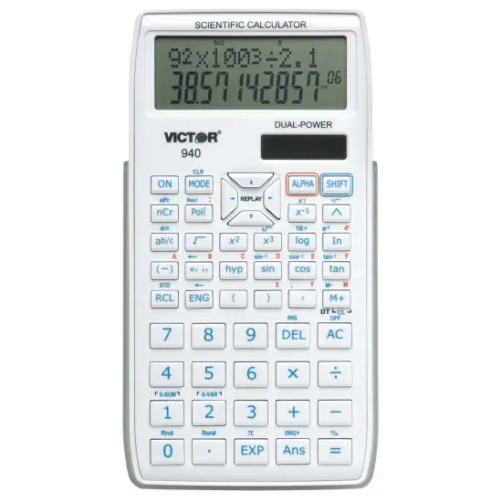 Scientific Calculator with 2 Line Display, Pack of 3 {3}