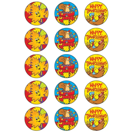 Thanksgiving Time/Pumpkin Stinky Stickers&reg;, 60 Per Pack, 6 Packs {2}