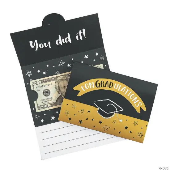 Graduation Con-grad-ulations Cardstock Money Greeting Cards | RAHEEV&reg; {1}