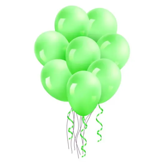 100-Pieces 12-inch Latex Balloons Green {1}