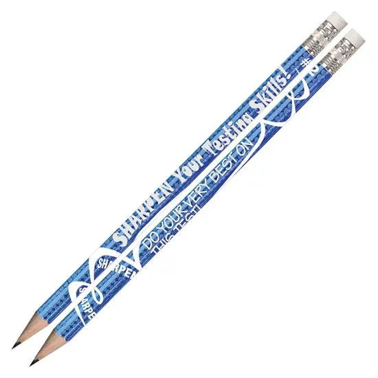 Sharpen Your Testing Skills Motivational Pencils, 12 Per Pack, 12 Packs {1}