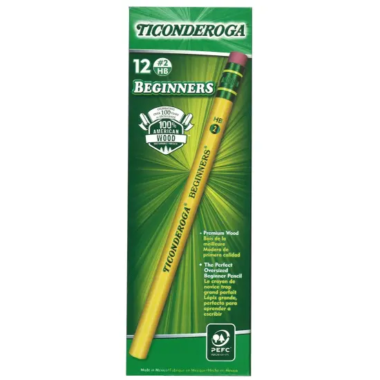Beginners&reg; Pencils with Eraser, 12 Per Pack, 2 Packs {2}