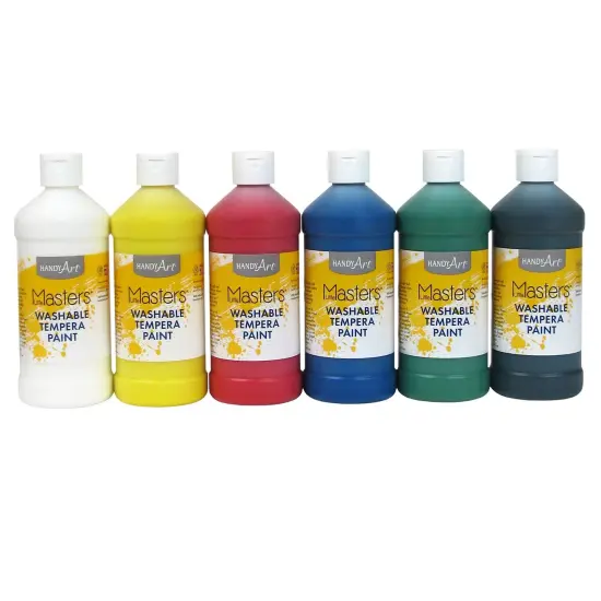 Little Masters&reg; Washable Tempera Paint, Pint, 6-Color Kit {1}