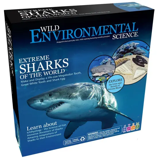 Extreme Sharks of the World - For Ages 6+ - Create and Customize Models and Dioramas - Study the Most Extreme Animals {5}