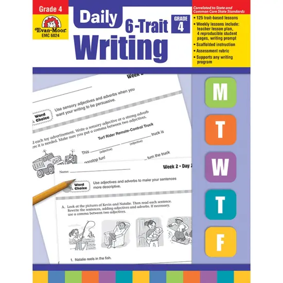 Daily 6-Trait Writing Book, Grade 4 {1}