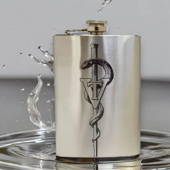 8oz Vet Tech Stainless Steel Flask {3}