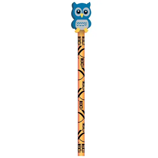 Pencil & Eraser Topper Write-Ons, Hoot Owl, Pack of 36 {1}