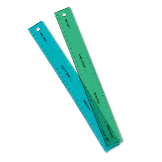 UltraFlex&reg; SAFE-T&reg; Ruler, Pack of 12 {3}