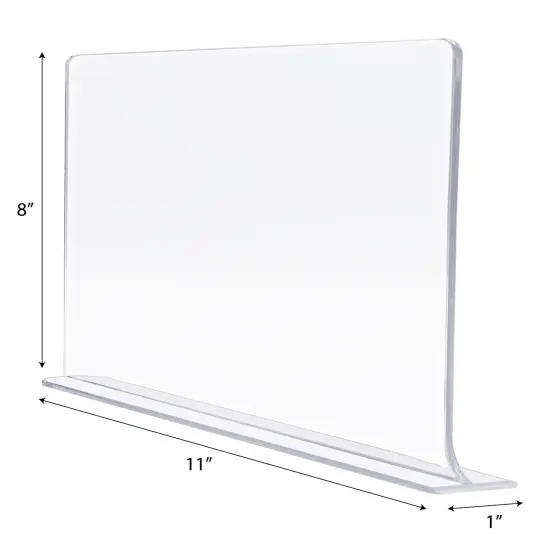 Sorbus Acrylic Adhesive Shelf Divider Organizers, w/Self Adhesive Tape, Great for Closet Organization, Separating, Kitchen Cabinets and more 6-Pack {4}