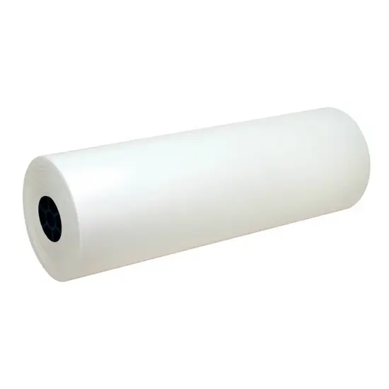 Lightweight Kraft Paper Roll, White, 24" x 1000', 1 Roll {1}