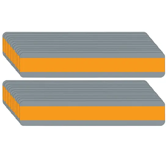 Double Wide Sentence Strip Reading Guide, 1-1/4" x 7-1/4", Orange, Pack of 24 {1}