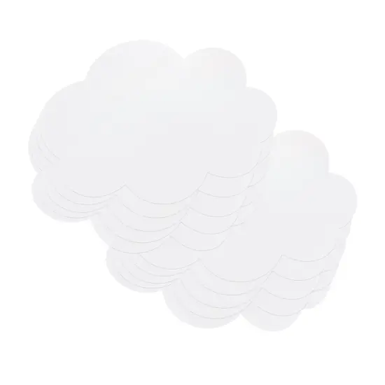 Self-Stick Dry Erase Clouds, White, 7" x 10", 10 Count {1}
