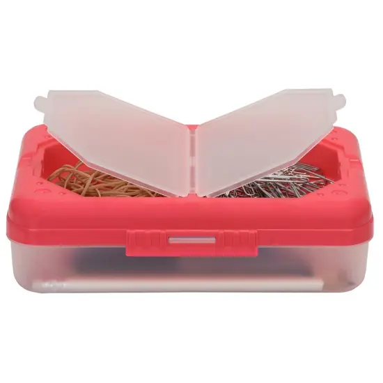 Storage Box, 3 Compartments, Assorted Colors, Pack of 3 {3}