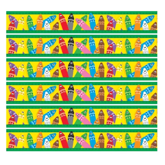 Colorful Crayons Bolder Borders&reg;, 35.75' Per Pack, 6 Packs {1}