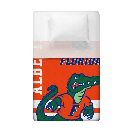 Sleep Squad Florida Gators Al E. Gator Mascot 60&rdquo; x 80&rdquo; Raschel Plush Blanket {4}