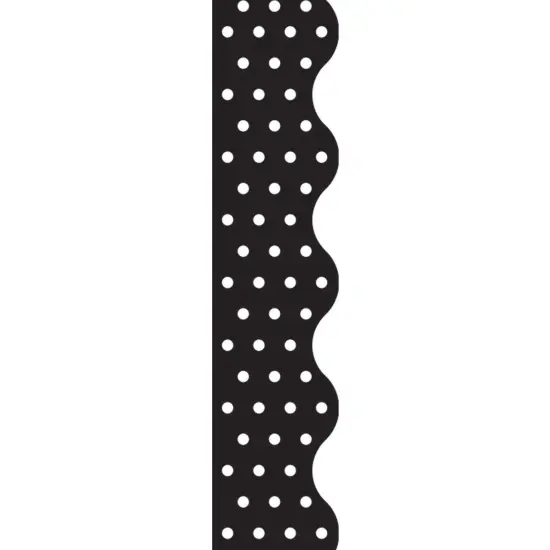 Polka Dots Black Terrific Trimmers&reg;, 39 Feet Per Pack, 6 Packs {2}