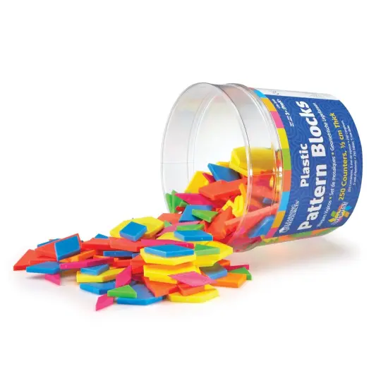 Brights!&trade; Pattern Blocks, 250 Pieces {3}