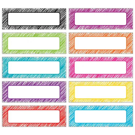 Scribble Labels Magnetic Accents, 20 Per Pack, 3 Packs {2}