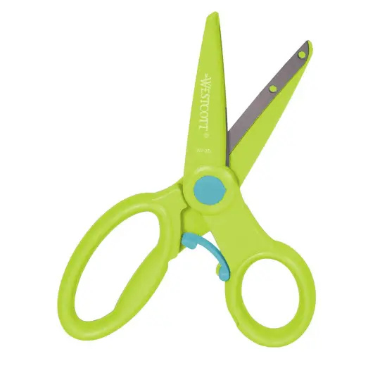 Preschool Training Scissors, 5", Assorted Colors (No Color Choice), Pack of 6 {3}