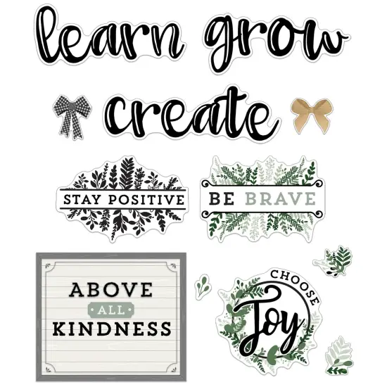 Farmhouse Motivational Signs Bulletin Board Set, 34 Pieces {1}