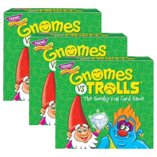 GNOMES vs TROLLS&trade; Three Corner&trade; Card Game, Pack of 3 {1}