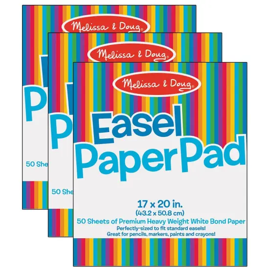Easel Paper Pad, 17" x 20", 50 sheets Per Pad, 3 Pads {1}