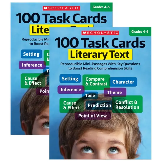 100 Task Cards: Literary Text Book, Grade 4-6, Pack of 2 {1}