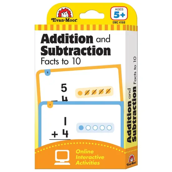 Learning Line: Addition and Subtraction Facts to 10, Grade 1+ (Age 5+) - 56 Flashcards Per Pack, 6 Packs {4}