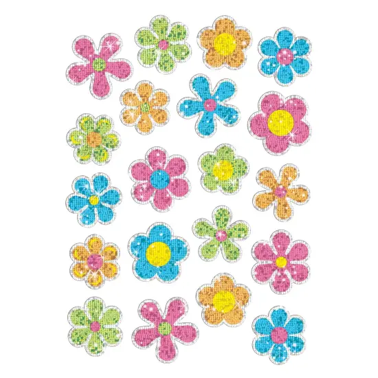 Flower Power Sparkle Stickers&reg;-Large, 40 Per Pack, 12 Packs {4}